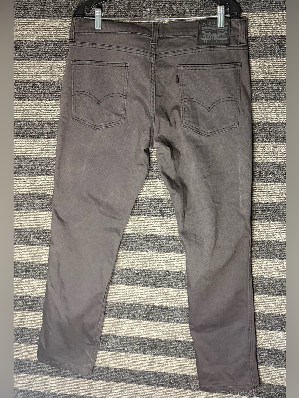 Levi's 511 Grey Slim Fit Men’s Jeans 36x30 EUC